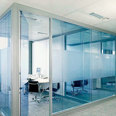 Vidrio tinto de colores Partidos de vidrio interiores para uso doméstico con marco de aluminio