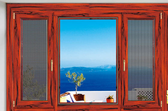 Resistencia al viento inclinación girar ventanas de aluminio ajustable con doble acristalamiento
