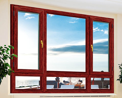 Ventanas de aluminio de inclinación con perfiles aislantes y resistencia a la corrosión