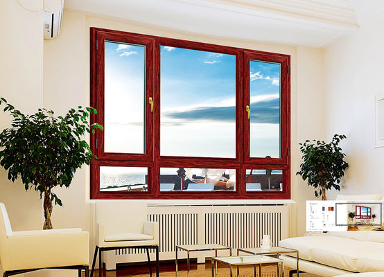 Ventanas de aluminio de inclinación con perfiles aislantes y resistencia a la corrosión