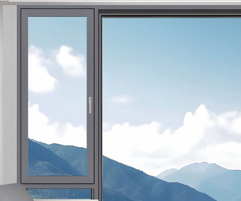 Ventanas de aluminio aisladas de inclinación giratoria Ahorro de energía y fácil mantenimiento