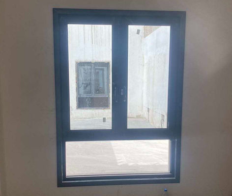 Ventanas aisladas de aluminio inclinadas y giradas de aluminio personalizado Ventanas de tormenta