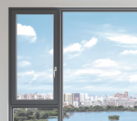 Ventanas aisladas de aluminio inclinadas y giradas de aluminio personalizado Ventanas de tormenta