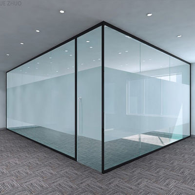 Cuadro de aluminio paredes de cubicle de vidrio Dimensión personalizada con puerta