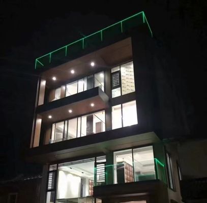 Fácil de instalar Barandillas de vidrio de aluminio con luz LED