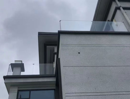 Barandillas de vidrio de aluminio de balcón de canal U