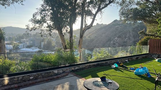 Revestimiento en polvo de barandillas de vidrio sin marco de cubierta para viviendas