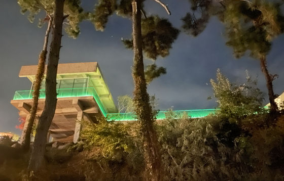 12 mm Escalera sin marco de vidrio Balcón barandilla canal U con luz LED