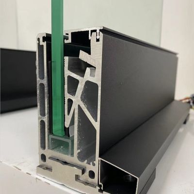 Sistema de canal U de vidrio de balcón templado estable con grilleta de aluminio