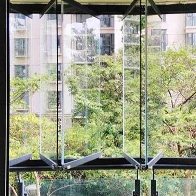 Ventanas de aluminio de vidrio doble templado para aplicaciones versátiles