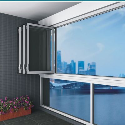 Ventanas de aluminio de vidrio doble templado para aplicaciones versátiles