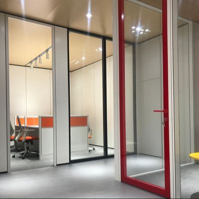 Puertas giratorias de doble cristal de aluminio