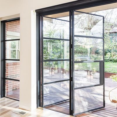 Capa de polvo de aislamiento de puertas giratorias de aluminio para puertas de oficina de vidrio interior