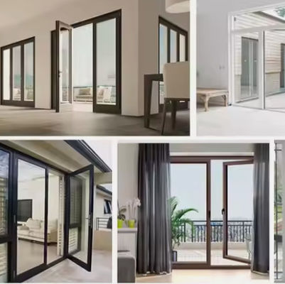Puerta giratoria de aluminio tipo cerradura tipo mortero cerradura para entornos comerciales y residenciales