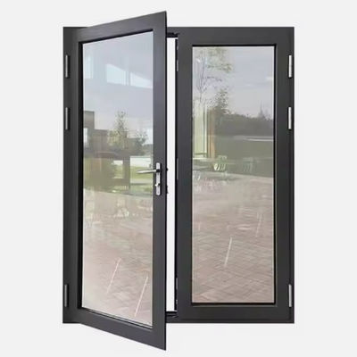 Puerta oscilante de metal resistente al viento de diseño robusto para pasillos de hoteles