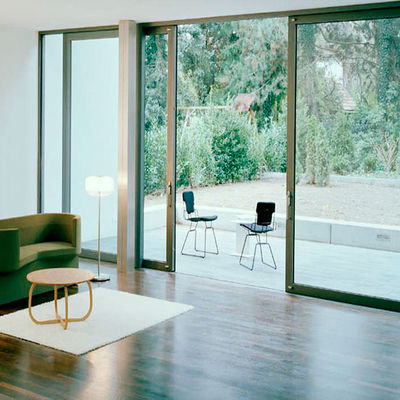 Puerta corredera de aluminio a prueba de viento con más de 5 años de garantía y soporte en línea las 24 horas