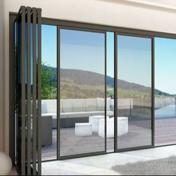 Apoyo en línea 24 horas Puerta corredera de aluminio con polvo recubierto de aleación de aluminio vidrio templado de acero inoxidable