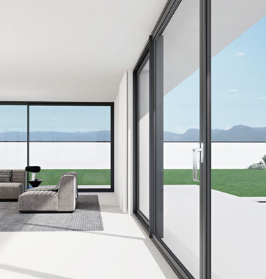 Método de apertura deslizante de puerta deslizante de aluminio personalizable y espesor del marco de 1,2 mm-2,2 mm para necesidades personalizadas
