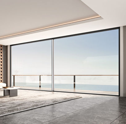 Método de apertura deslizante de puerta deslizante de aluminio personalizable y espesor del marco de 1,2 mm-2,2 mm para necesidades personalizadas