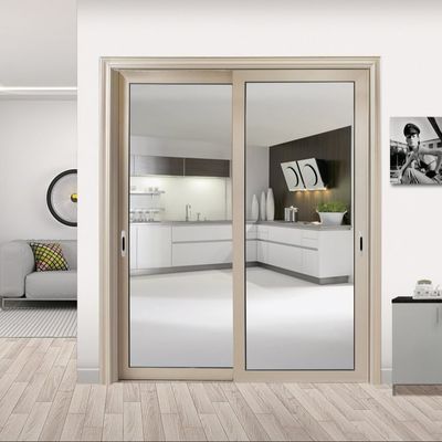 Puerta corredera de aluminio de larga duración para la prevención de humos de petróleo 50 años de vida útil y alta eficiencia energética