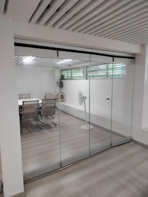 Puertas exteriores de aluminio de vidrio aislado para edificios comerciales