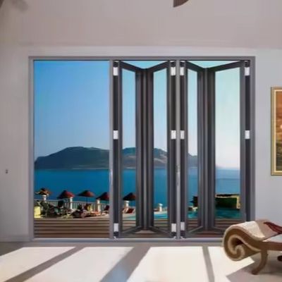 Puertas dobles de aluminio impermeables personalizadas con alta durabilidad y eficiencia energética