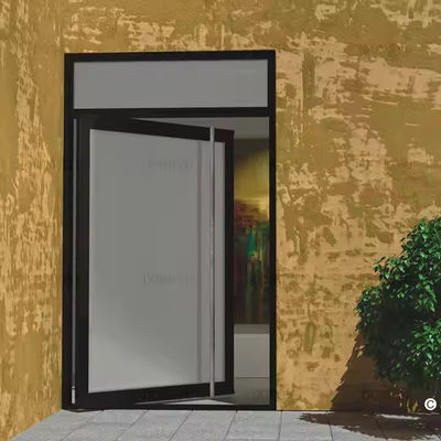 4-12 mm de doble acristalamiento de aluminio puerta de giro con vidrio transparente y material de red de pantalla de acero inoxidable