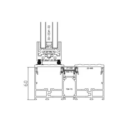 Puerta giratoria interna de aluminio de acero inoxidable con vidrio transparente y espesor de marco de 1,8 mm