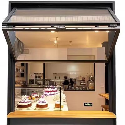 Ventanas plegables de aluminio con aislamiento acústico, doble acristalamiento y vidrio templado sólido