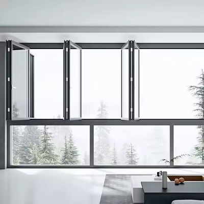Ventanas de doble doble a prueba de huracanes comerciales con sello de ventana de banda de goma EDPM y hardware