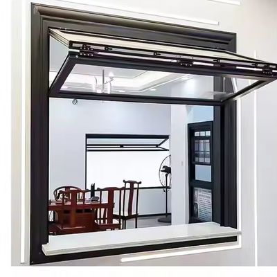 Ventana plegable de aluminio de estilo moderno con vidrio templado aislado y espesor de vidrio personalizado