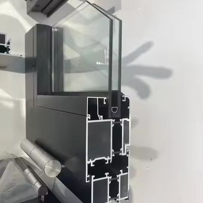 Ventana plegable de aluminio de estilo moderno con vidrio templado aislado y espesor de vidrio personalizado