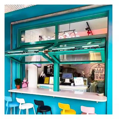 Ventana de aluminio plegable de aislamiento térmico para aislamiento acústico e insonorizante