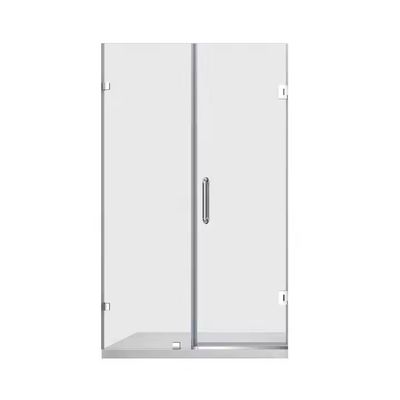 Puerta corrediza de aluminio impermeable, fácil de limpiar y de bajo mantenimiento con panel de ducha de vidrio templado