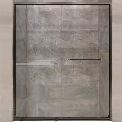 Diseño sin marco Instalación fácil Puerta corredera de ducha de doble vidrio de 8 mm