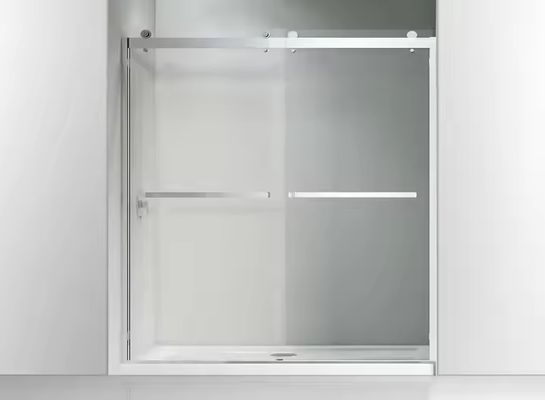 Marco de puerta de baño interior de aluminio Partición de ducha de aluminio con vidrio templado