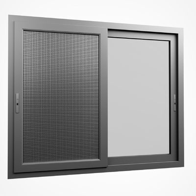 Ventana corredera de doble acristalamiento con marco de aleación de aluminio y vidrio aislado para una vida útil de 50 años