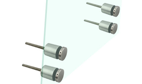 Tornillos de montaje separadores de acero inoxidable, sujetadores de panel, herrajes para escaleras exteriores y balcones