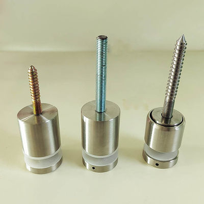 Acero inoxidable ajustable sin marco montaje de pared barandilla de vidrio fijación pin de bloqueo