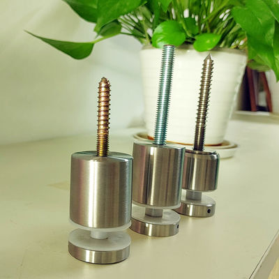 Acero inoxidable ajustable sin marco montaje de pared barandilla de vidrio fijación pin de bloqueo