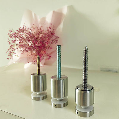 Acero inoxidable ajustable sin marco montaje de pared barandilla de vidrio fijación pin de bloqueo