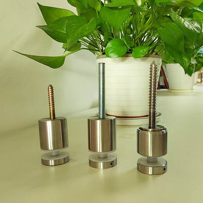 Acero inoxidable ajustable sin marco montaje de pared barandilla de vidrio fijación pin de bloqueo