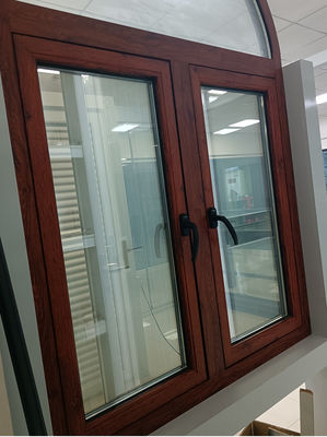 Ventana de oscilación de aluminio de carcasa con revestimiento en polvo