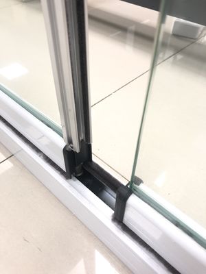 Puerta plegable de aluminio de vidrio de seguridad de ruptura térmica Puerta plegable de balcón comercial