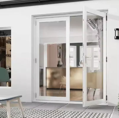 Puertas de aluminio y vidrio personalizables para la superficie recubierta de polvo del baño